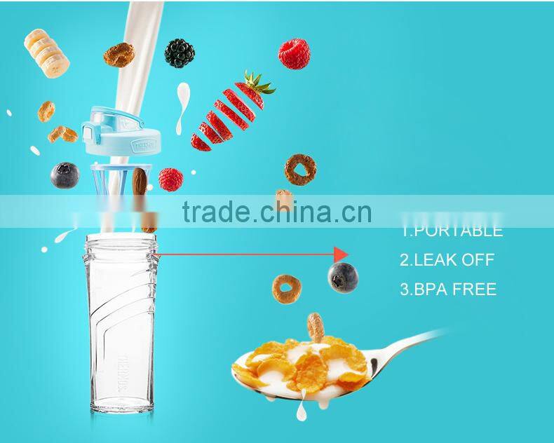 New Design Tritan Water Bottle Plastic Milk Shake Bottle Shaker