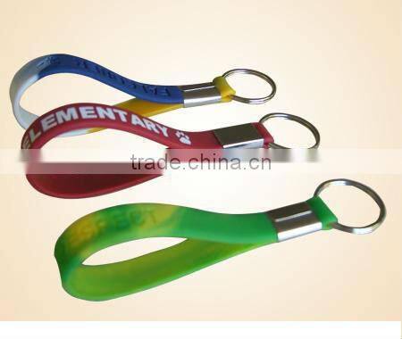 Custom pvc 3D rubber name keychain