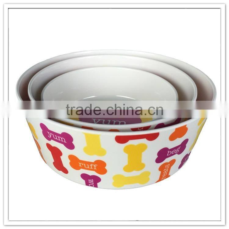 Home pet products, personalized melamine dog bowl