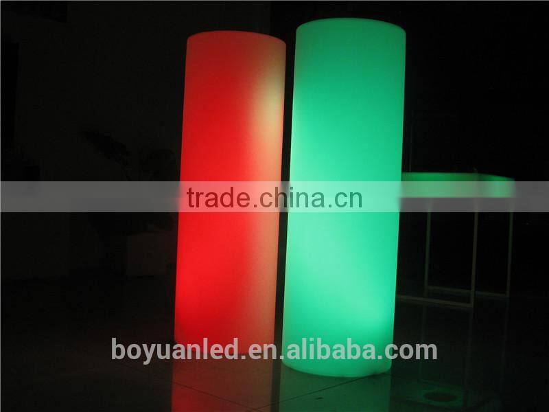 Led garden decoration light/led wedding column/plastic pillars columns