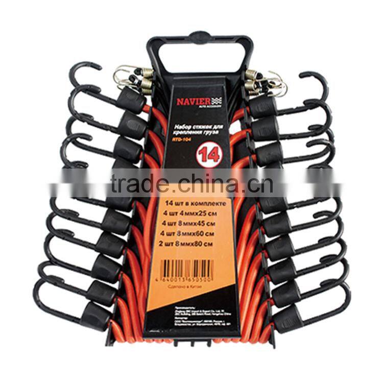 14pcs Large bungee elasticated cord set bungee cord set