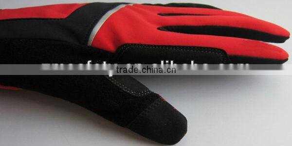 Neoprene cuff Red Road bike gloves