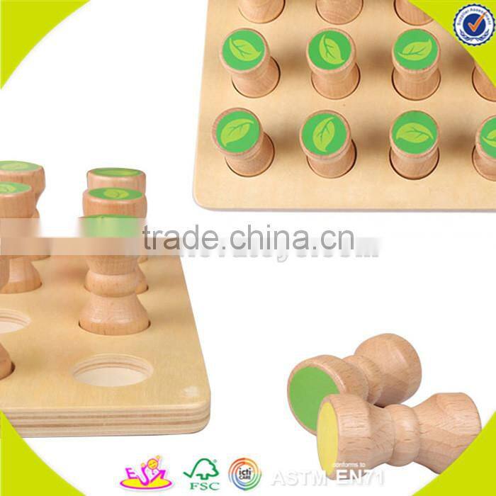wholesale best sale baby wooden intellect block cheap kids wooden intellect block W13E048