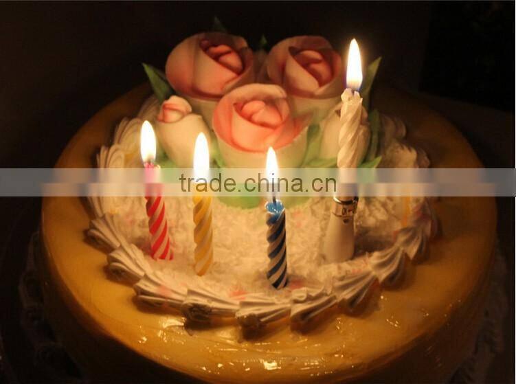 Factory Music Colour Screw Thread Birthday Candle