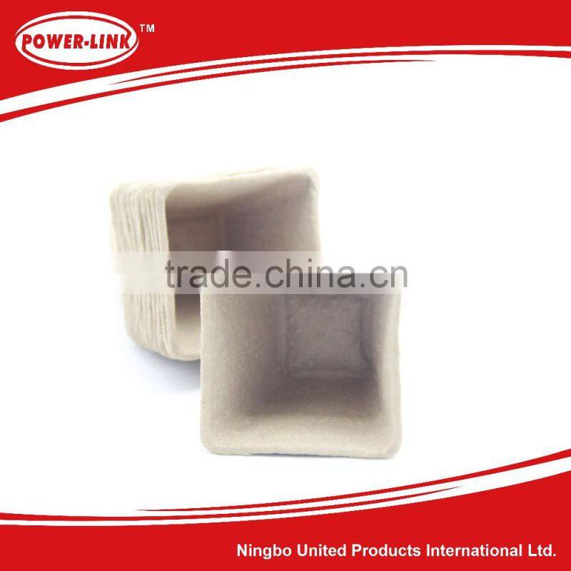 18pcs 8cm Paper Seeder Tray ,Square Pots
