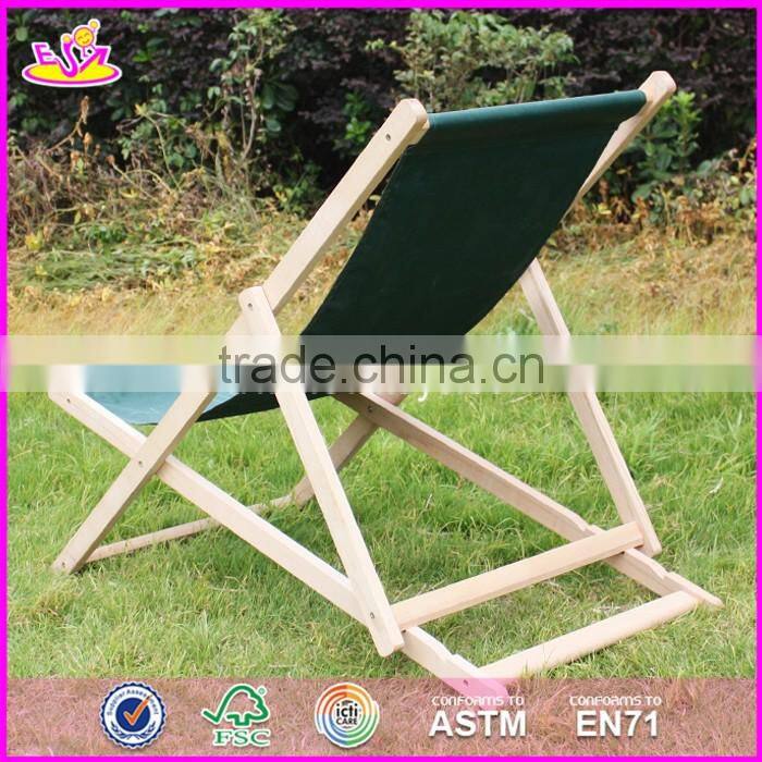 2017 New design folding wooden beach chairs for sale W08G218