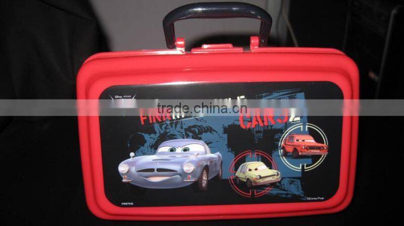 plastic Lunch box with handle for kids