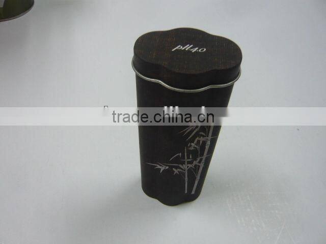 Flower Shaped Mint Tin with Rubber Oil Varnish