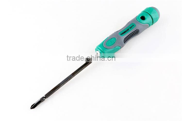 4'' 100mm Cr-V Dual-Functional Screwdriver With Plastic Handle