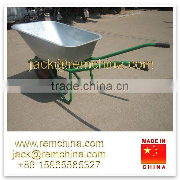 Rem WB6404 galvanized deep tray wheelbarrow for russia type gardening work use