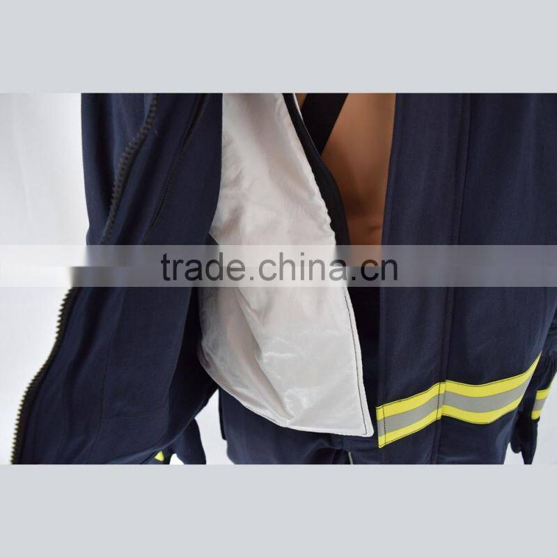 100% Flame resistant fabic Four protection layer fire fighting turnout gear