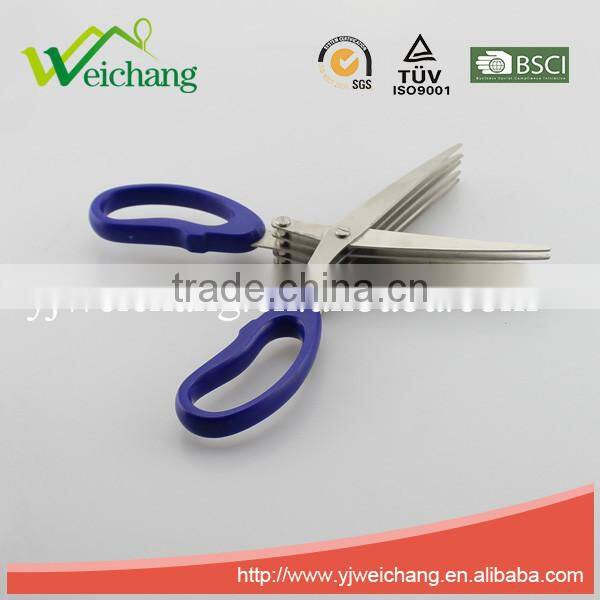 WCSC001 premium Soft grip Stainless Steel Precision 5 LAYER BLADES SCISSOR New Design