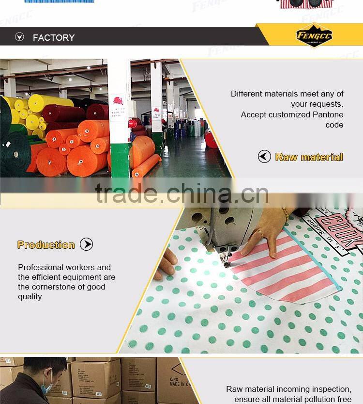 purple embroidered apron with towels