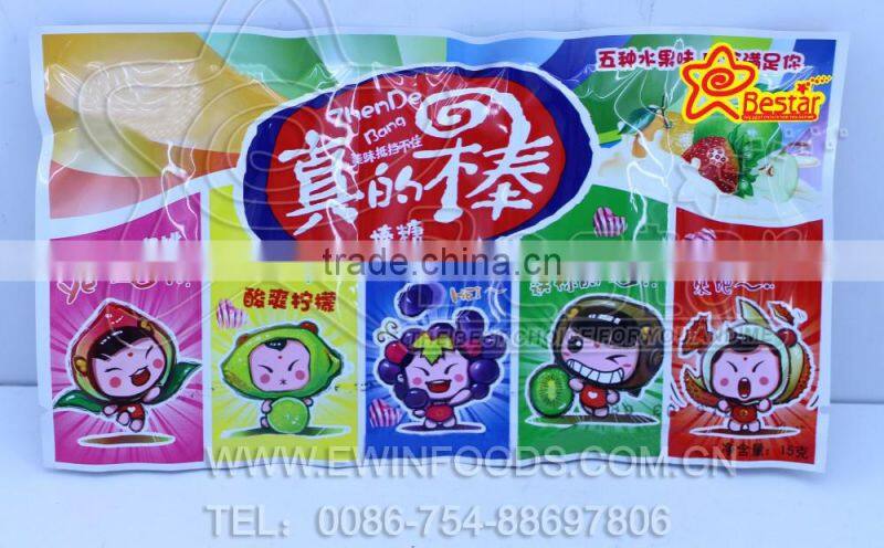 5 Flavor Mini Fruity Lollipop Candy