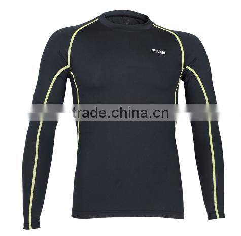 2016 Baseball Jerseys Long Sleeve Tight T Shirt for Men Running Workout