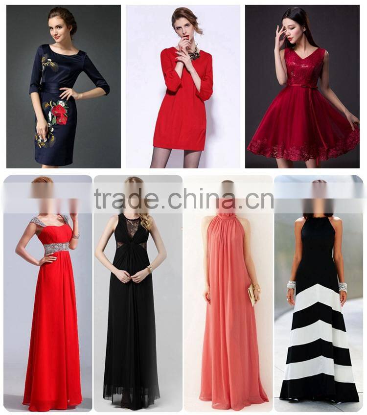 Factory supply New design rhinestone long evening prom dress