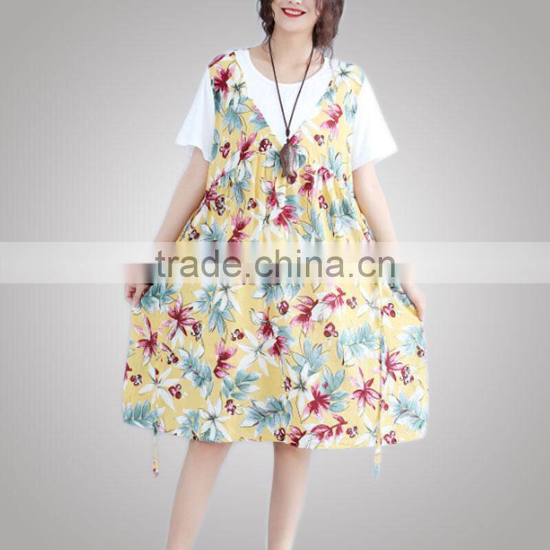 Popular Summer Plus Size Women Fancy Fabric Flowers For Dress For Fat