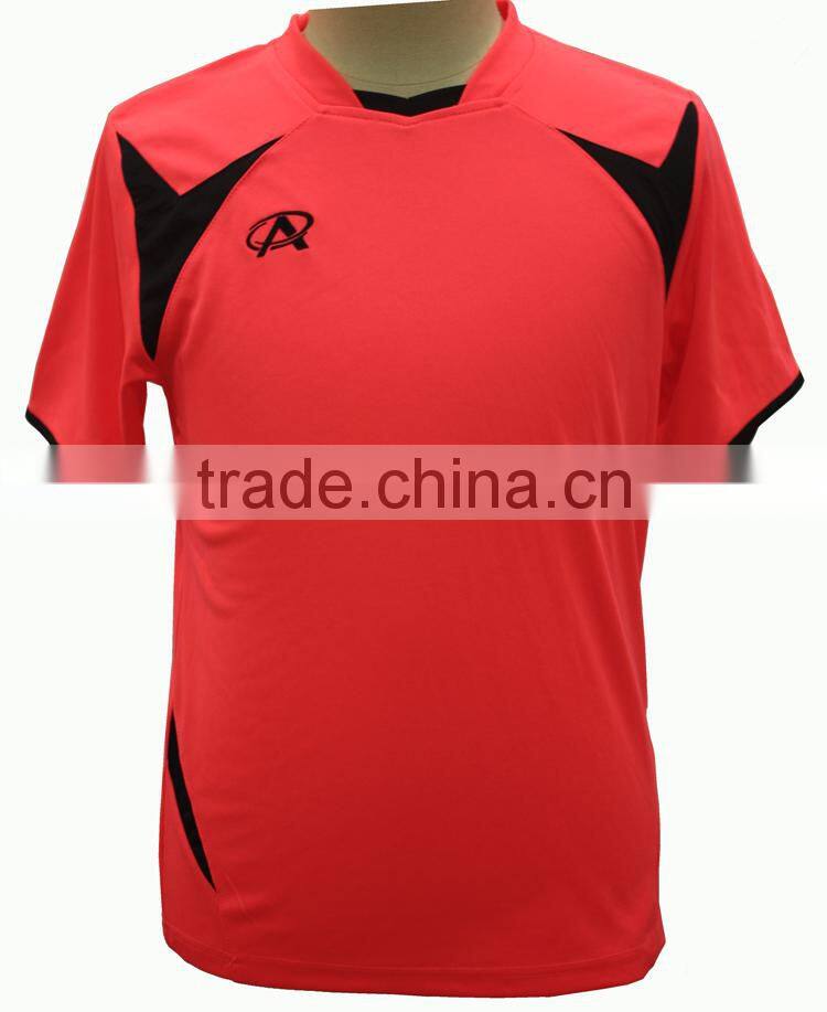 2015 hot selling wholesale cheap football uniform newest soccer jersey set