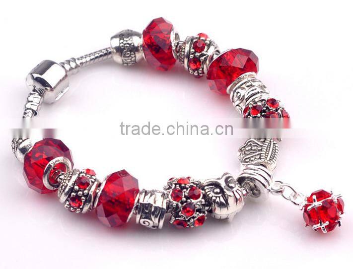 Wholesale women fashion quality 18k charms bracelet