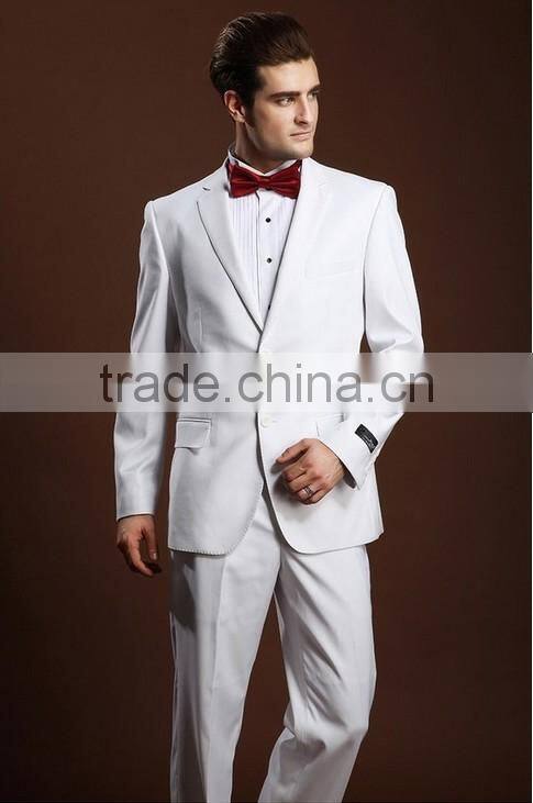 latest white pant coat design men wedding suits pictures
