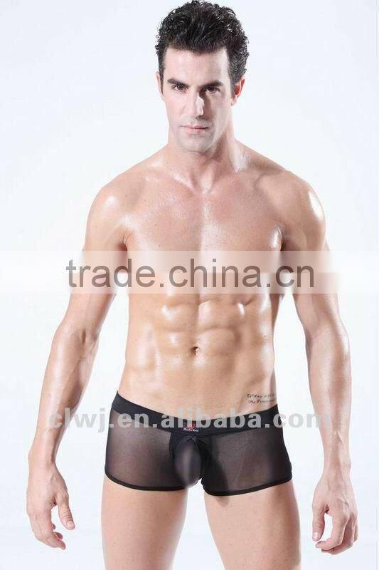 Transparent men's sexy underwear,man string, french mens underwear