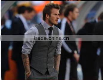 2017 classical grey hot design fashion men vest
