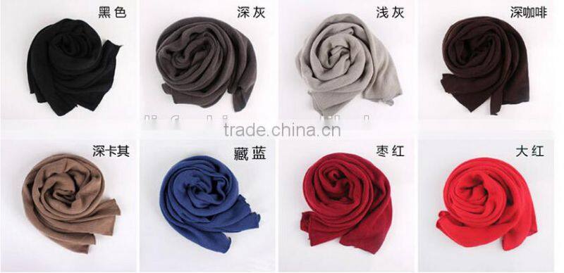 wholesale scottish solid plain blank cheap cashmere knitted scarf