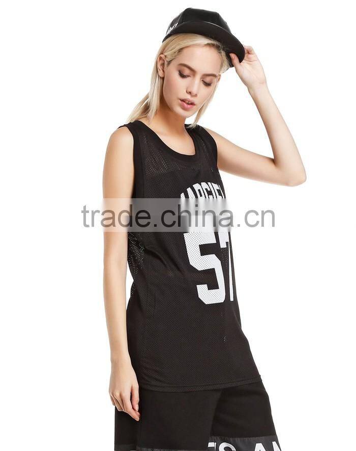 Sexy wholesale printing 100%polyester vest