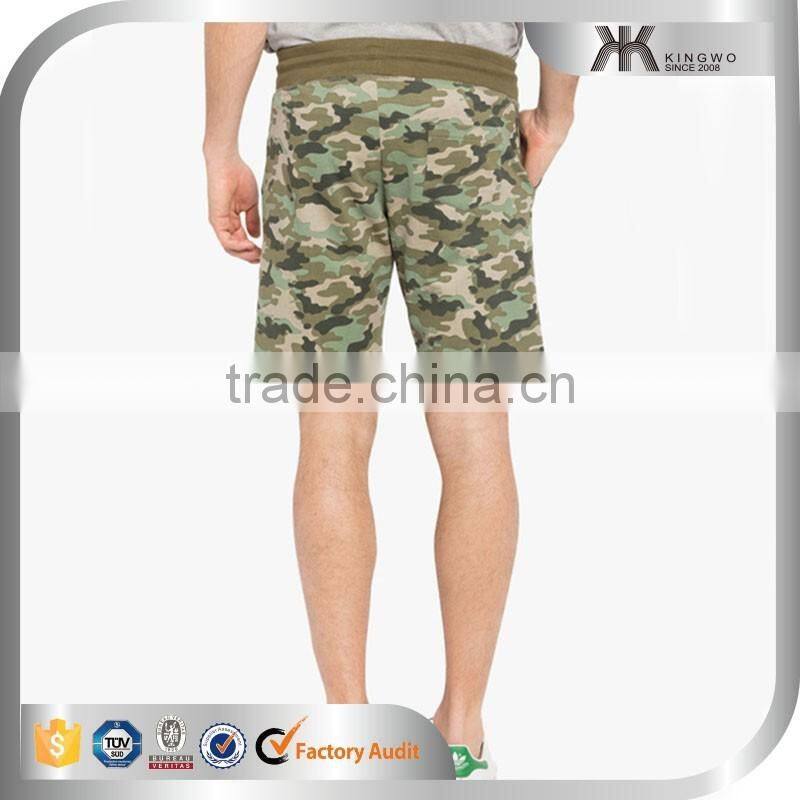 Alibaba China Camouflage Fabric Online Shop Mens OEM Print Sweat Shorts