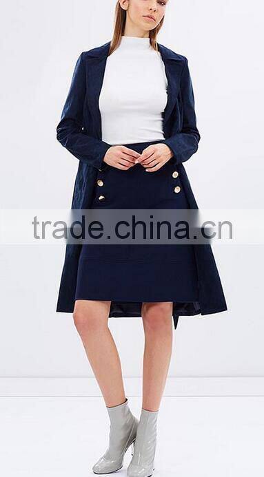 Runwaylover EY2188D Hot Sale 2017 Ladies Double-Breasted Pencil Skirt