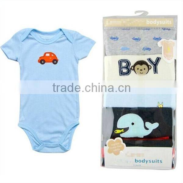 Wholesale 5 pack bodysuit adorable baby boy's clothes, rompers