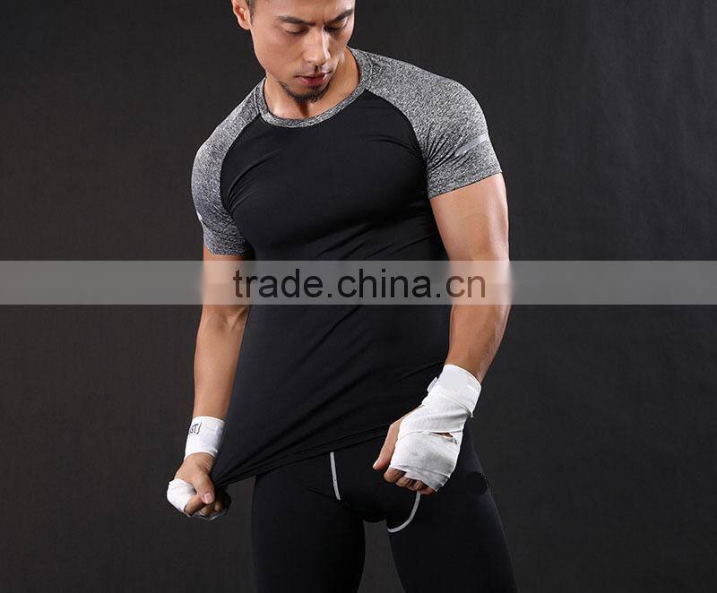 Custom Yoga Sports Wear Training Round Neck PlainT-Shirt For Men Fitness T Shirt