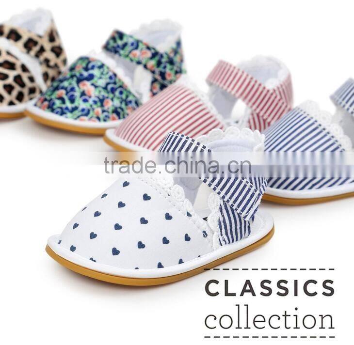 printed fabric baby shoes, lace fabric baby shoes