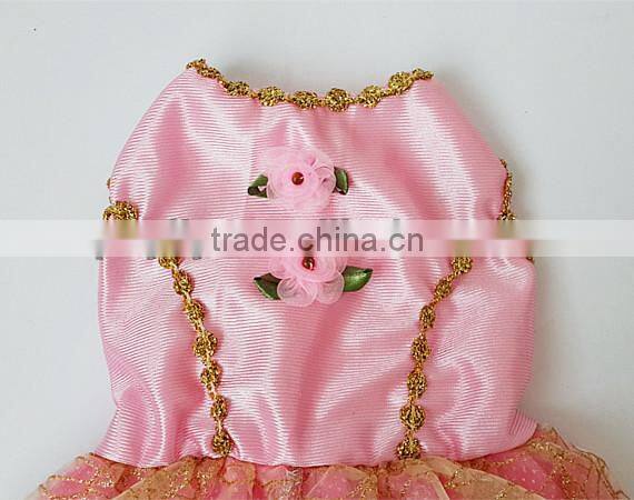 factory sale pink princess dress style wholesale dog clothes