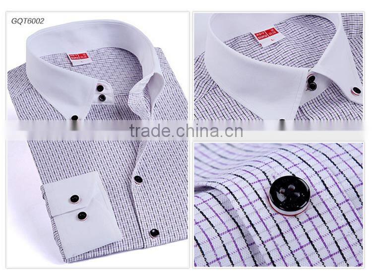 Latest shirt designs for men 2015 long sleeve stripe casual business man shirt