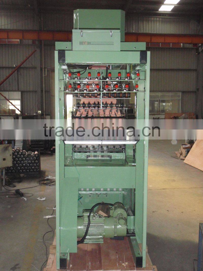 auto shuttleless narrow width ribbon /belt computerized jacquard weaving needle loom