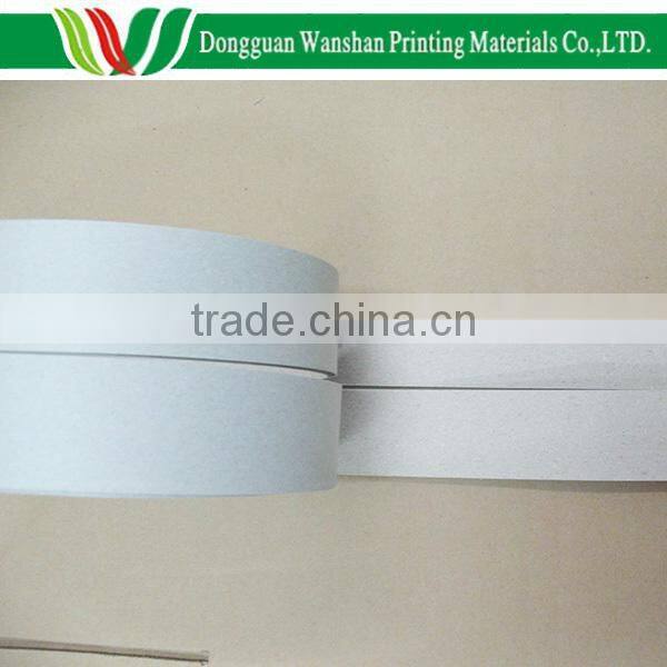 350G Book back binding paper, singal side coated white coated, 2 inches width and 300 meters length