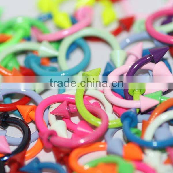 Neon Color Paint Body Jewelry Ear Gauges Flesh Tunnel