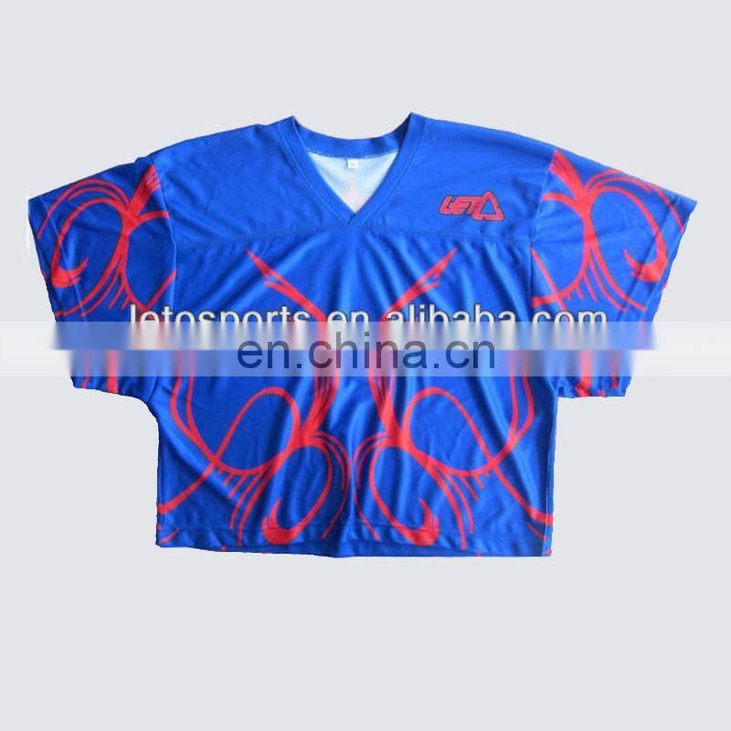 custom mock up jersey sublimated box lacrosse top shirt
