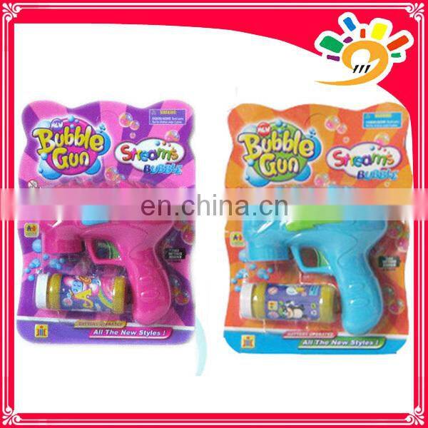 Hot sale B/O bubble gun toys with two bubble water