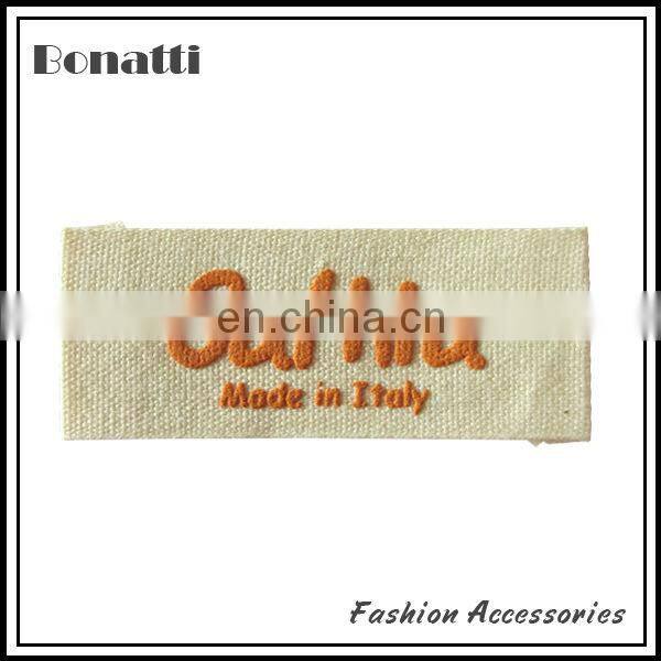 fashion plain woven label for sportswear