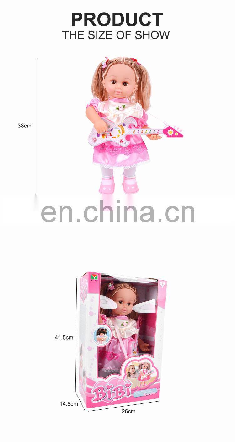 16 Inches of Empty Handed Acoustic Guitar Girl Little Girl Doll Models