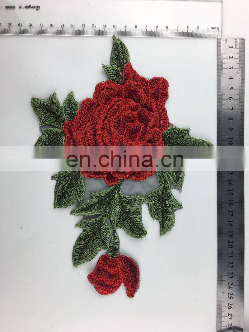 XY-05 embroiderychemical lace collar,colorful neckline applique rose collars high-fashion lace collar wholesale