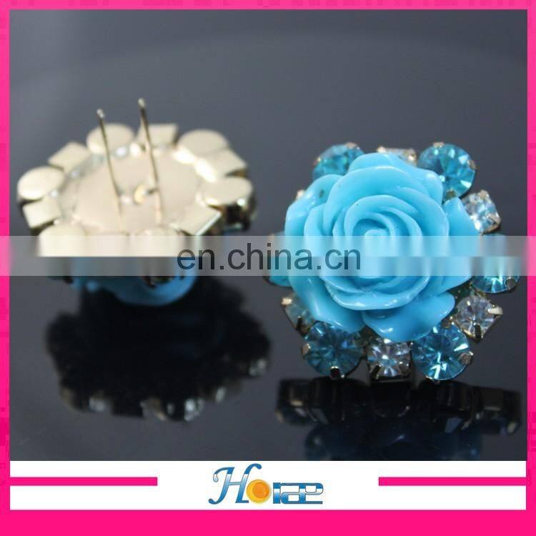 High Quality Metal rhinestone Shoe Buckle Ladies Shoes clip footwear accessories