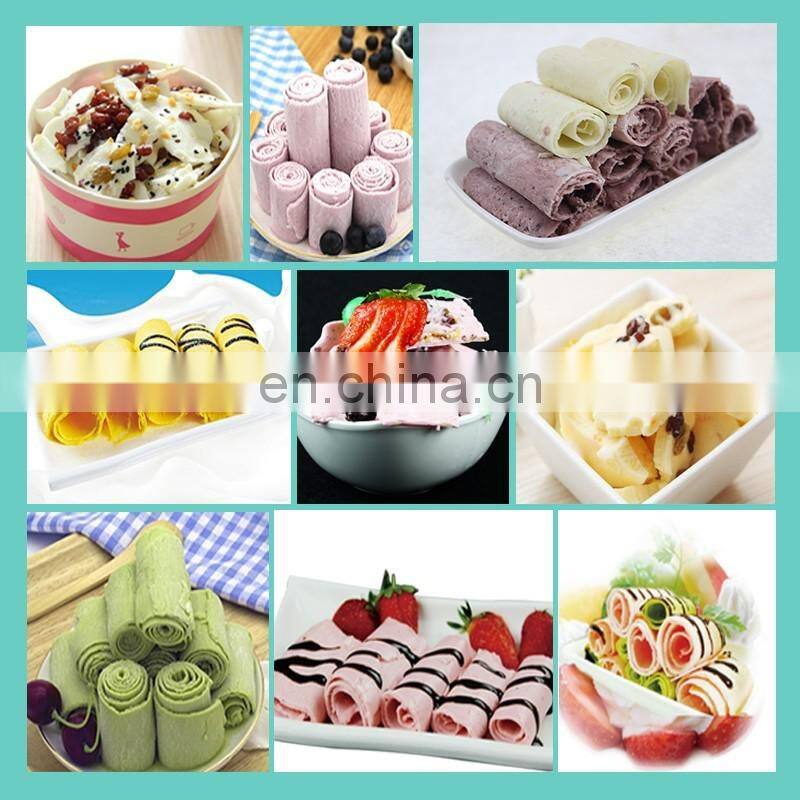 Cheap CE approved commercial fry ice cream making machine