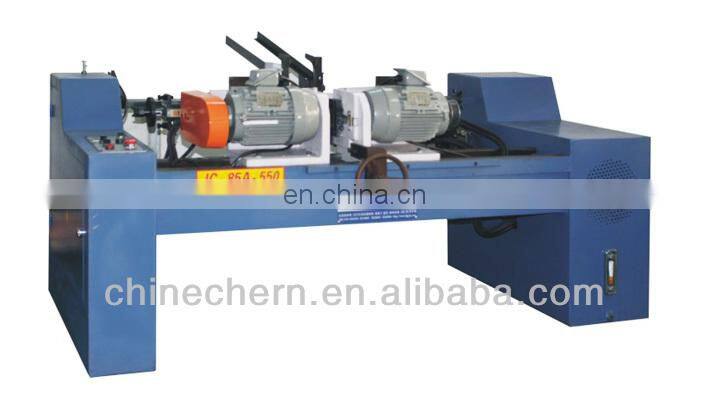 Double head metal round pipe/bar chamfering machine