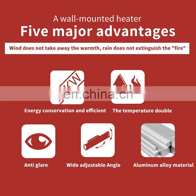 Wall beautiful and practical electronic halogen heater