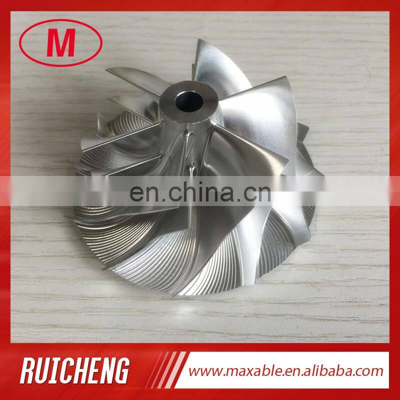 TD05H 20G 49179-43400 52.56/68.01mm 6+6 blades reverse Turbo performance design aluminum 2618/milling/billet compressor wheel