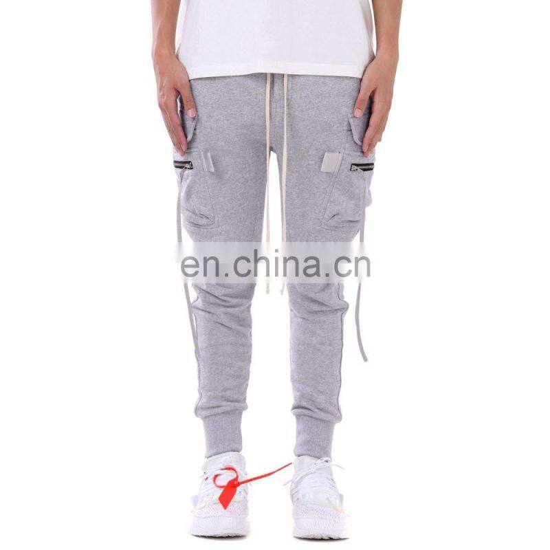 DiZNEW Customized Wholesale Cargo Joggers 100% Cotton Sweatpants With Pockets