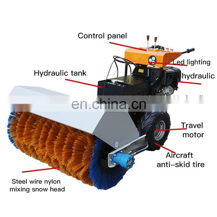 The new hydraulic snowplow is powerful and snow-covered15 hp snow thrower